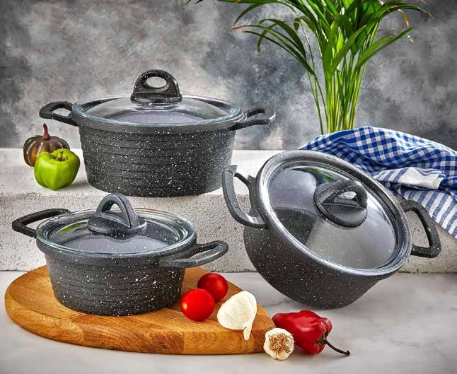 Granit%20Döküm%206%20Prç.%20Tencere%20Seti%20Ebat:%2016%20-%2018%20-%2020%20cm