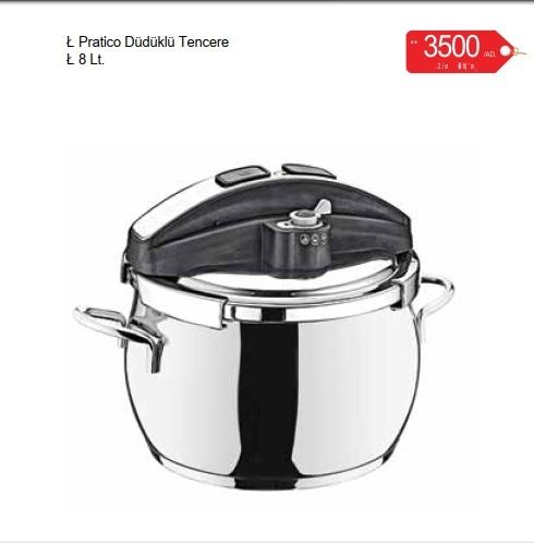 Pratico Elite Düdüklü Tencere 8 LT